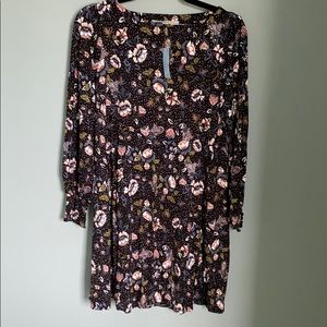 Loft floral swing dress